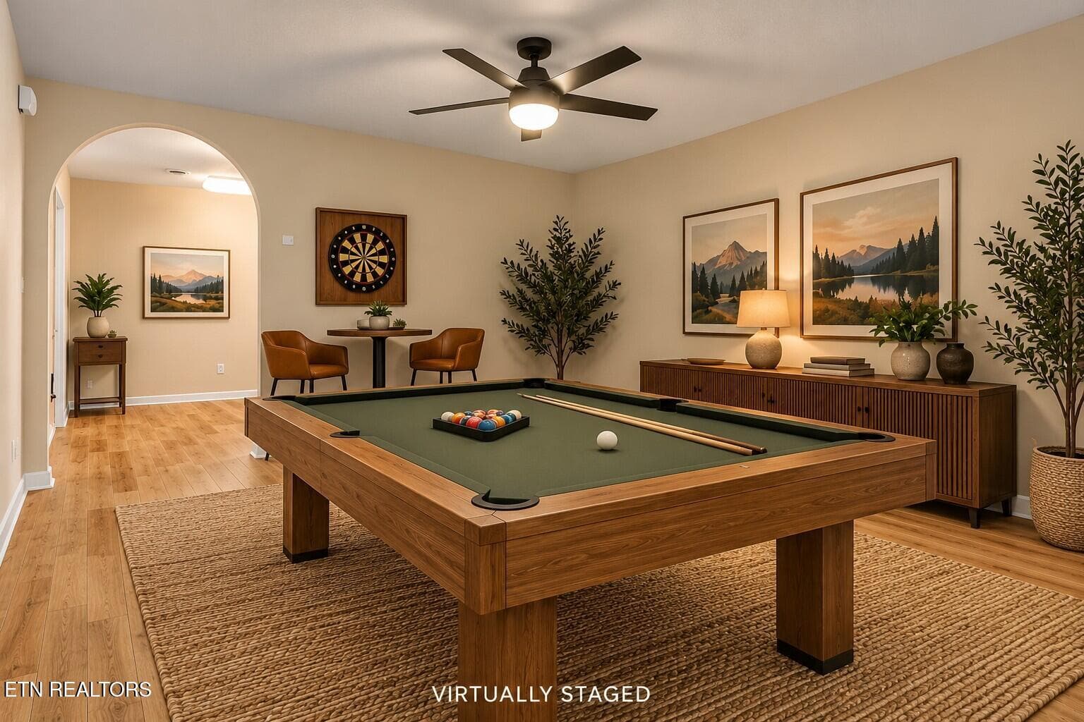 Basement gameroom - 10560 Pleasant Hollow Way, Corryton, TN 37721