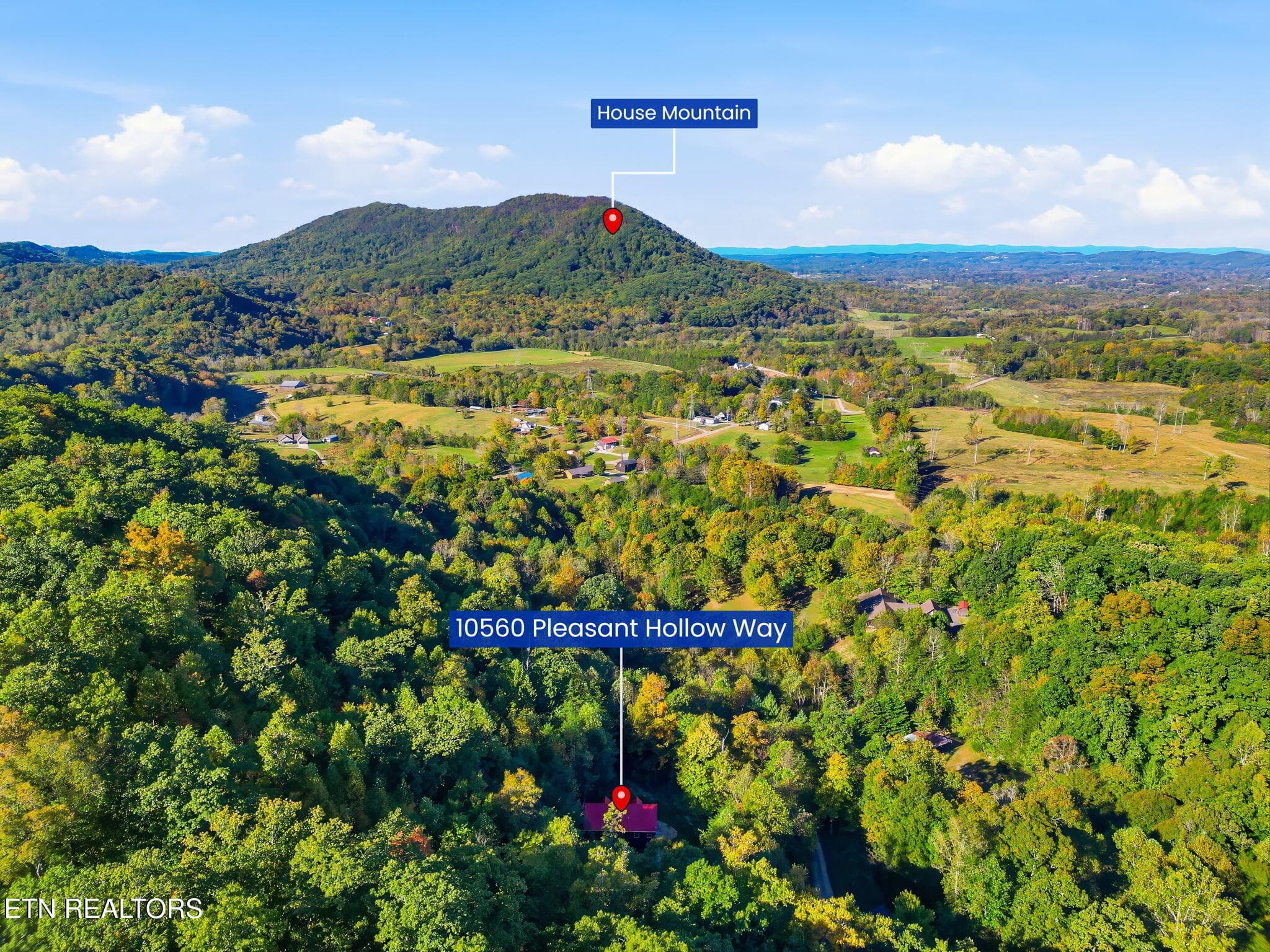 Location - 10560 Pleasant Hollow Way, Corryton, TN 37721