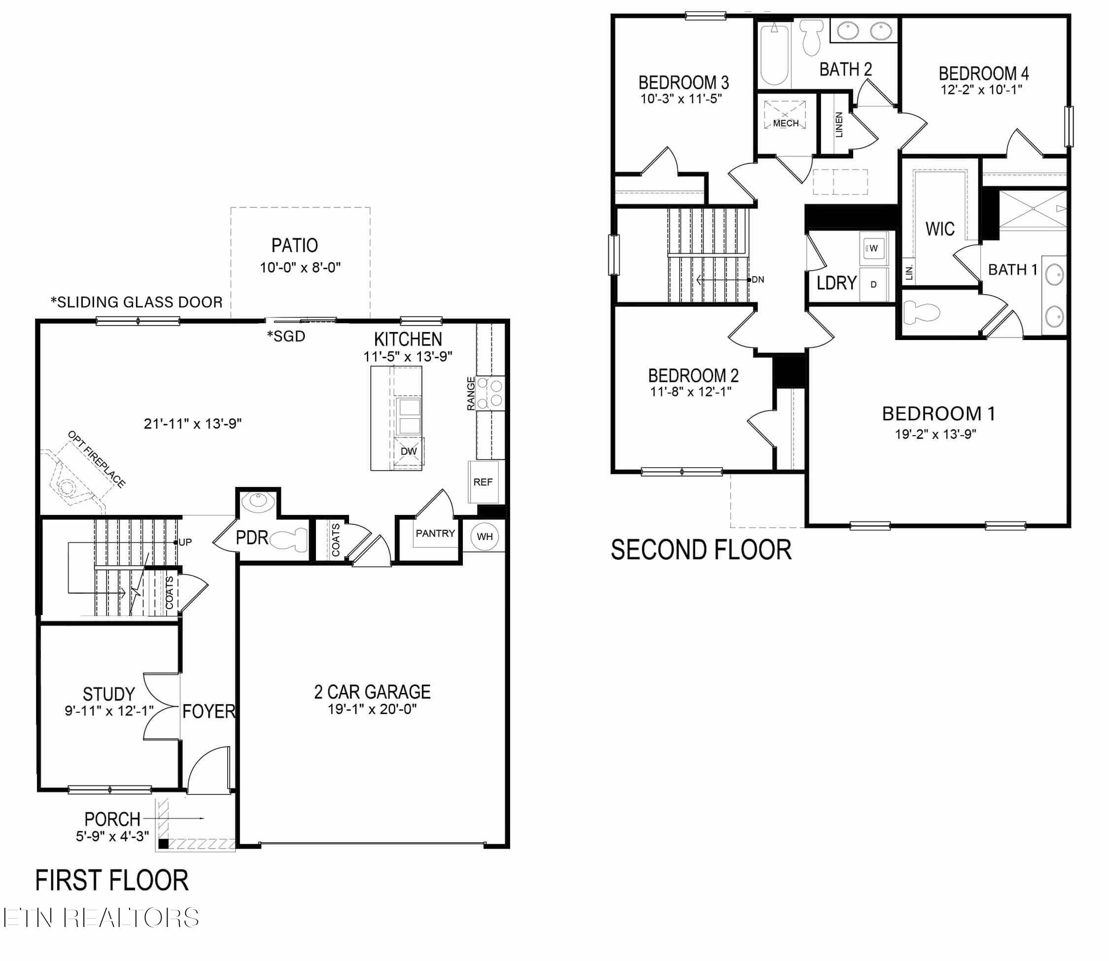 Belhaven Floor Plan Horton E - 6120 Sycamore Stream Road, Dandridge, TN 37725