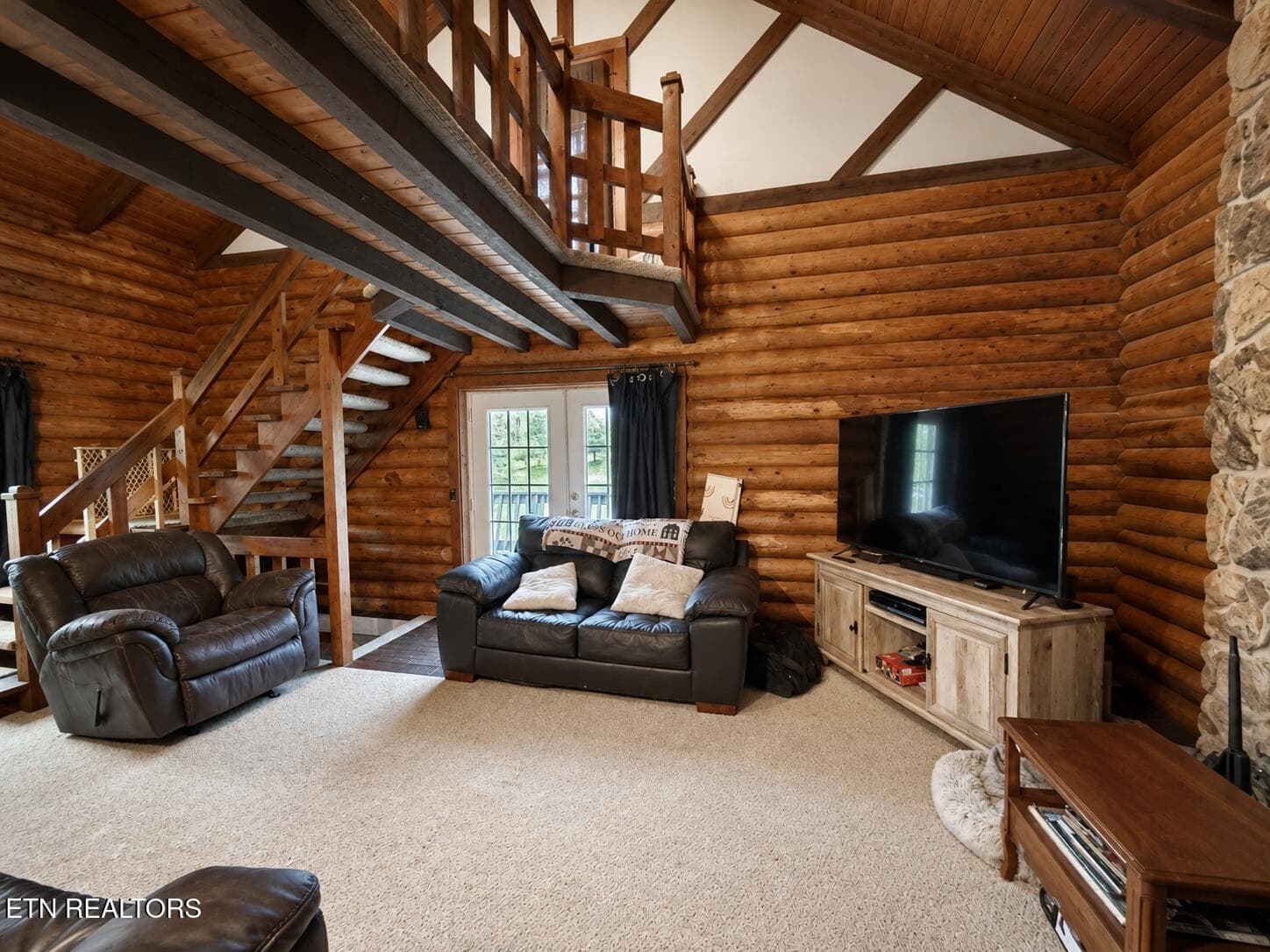 Cozy Rustic Cabin Living Room (1) - 215 Grave Hill Rd, Oneida, TN 37841