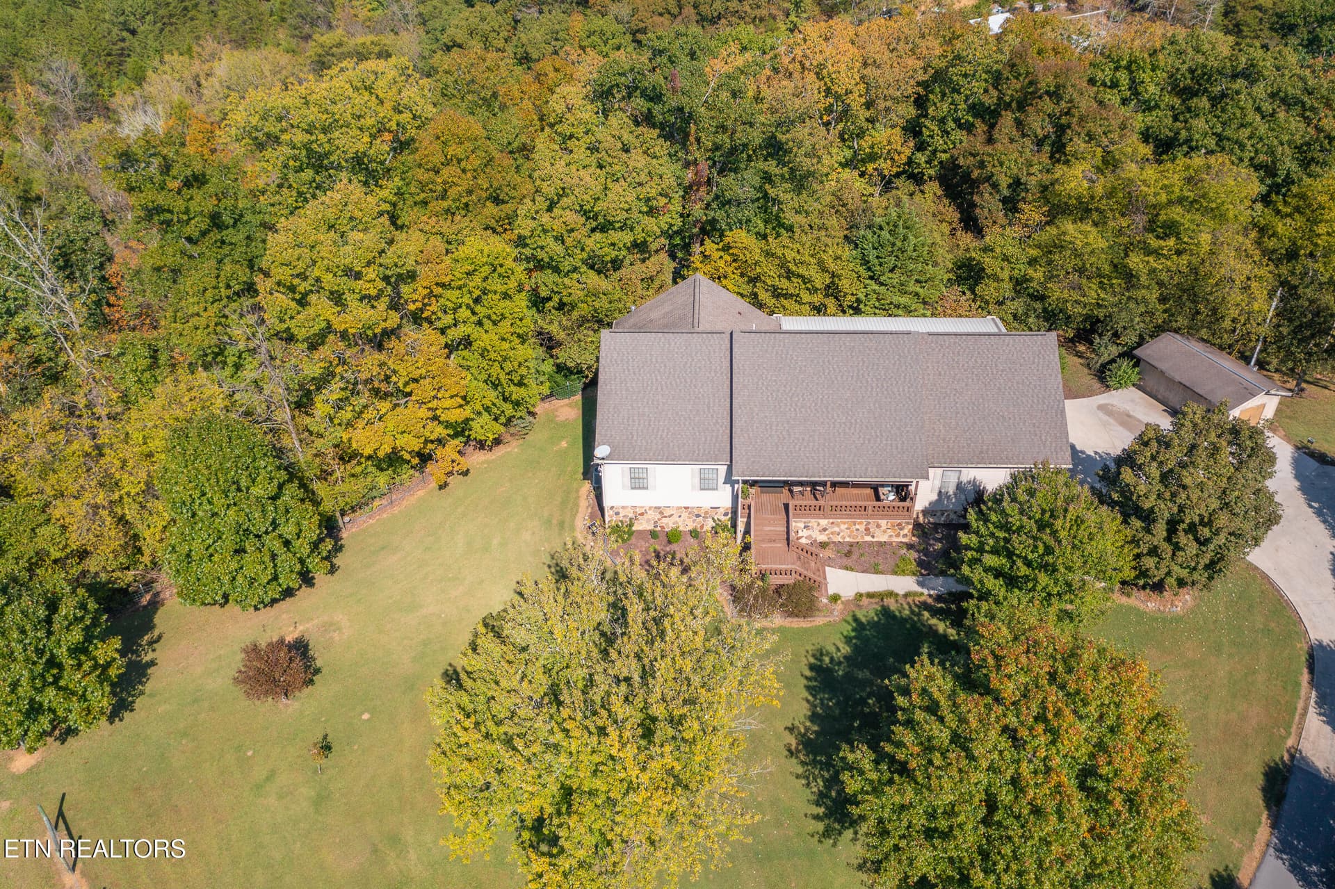 Aerial Home & Grounds - 1668 Deerwood Rd, Newport, TN 37821