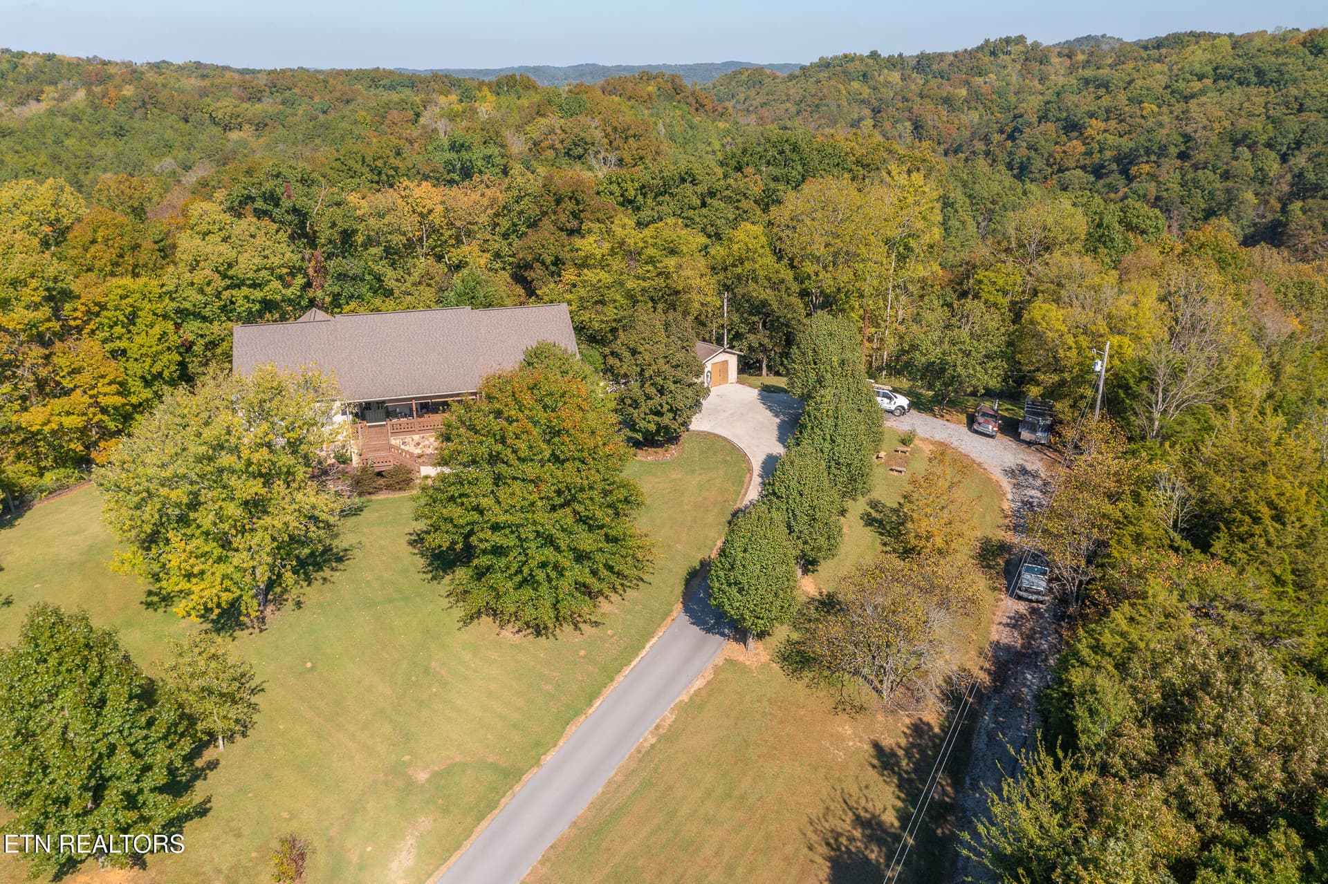 Aerial Setting - 1668 Deerwood Rd, Newport, TN 37821