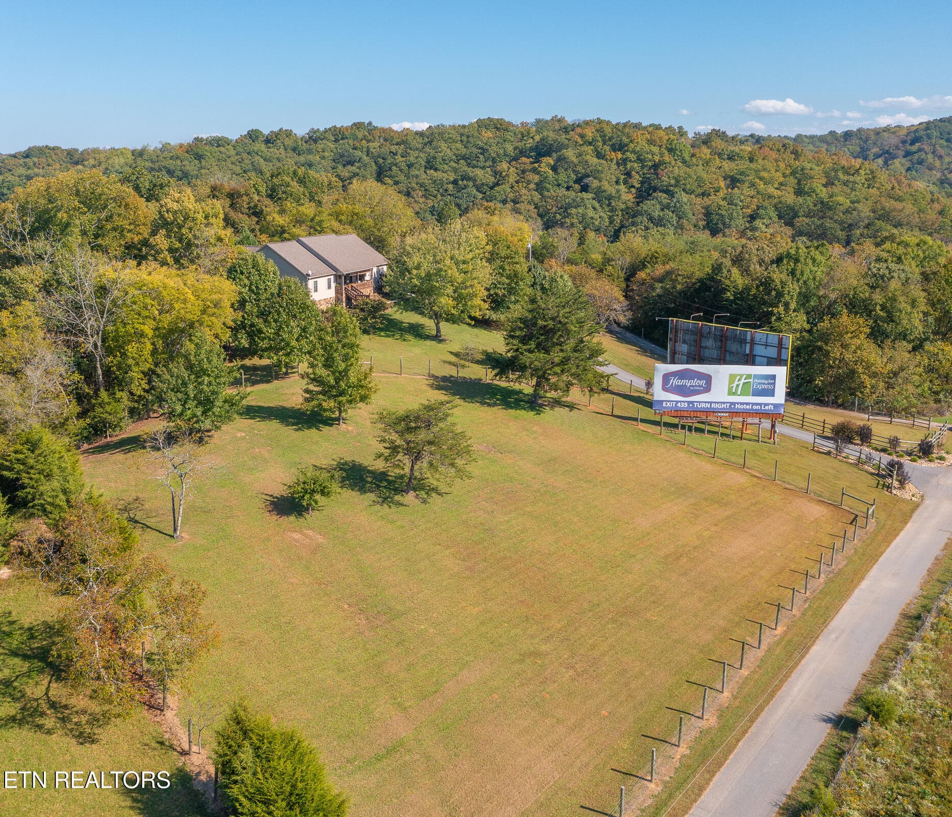 Aerial View with Road Frontage - 1668 Deerwood Rd, Newport, TN 37821
