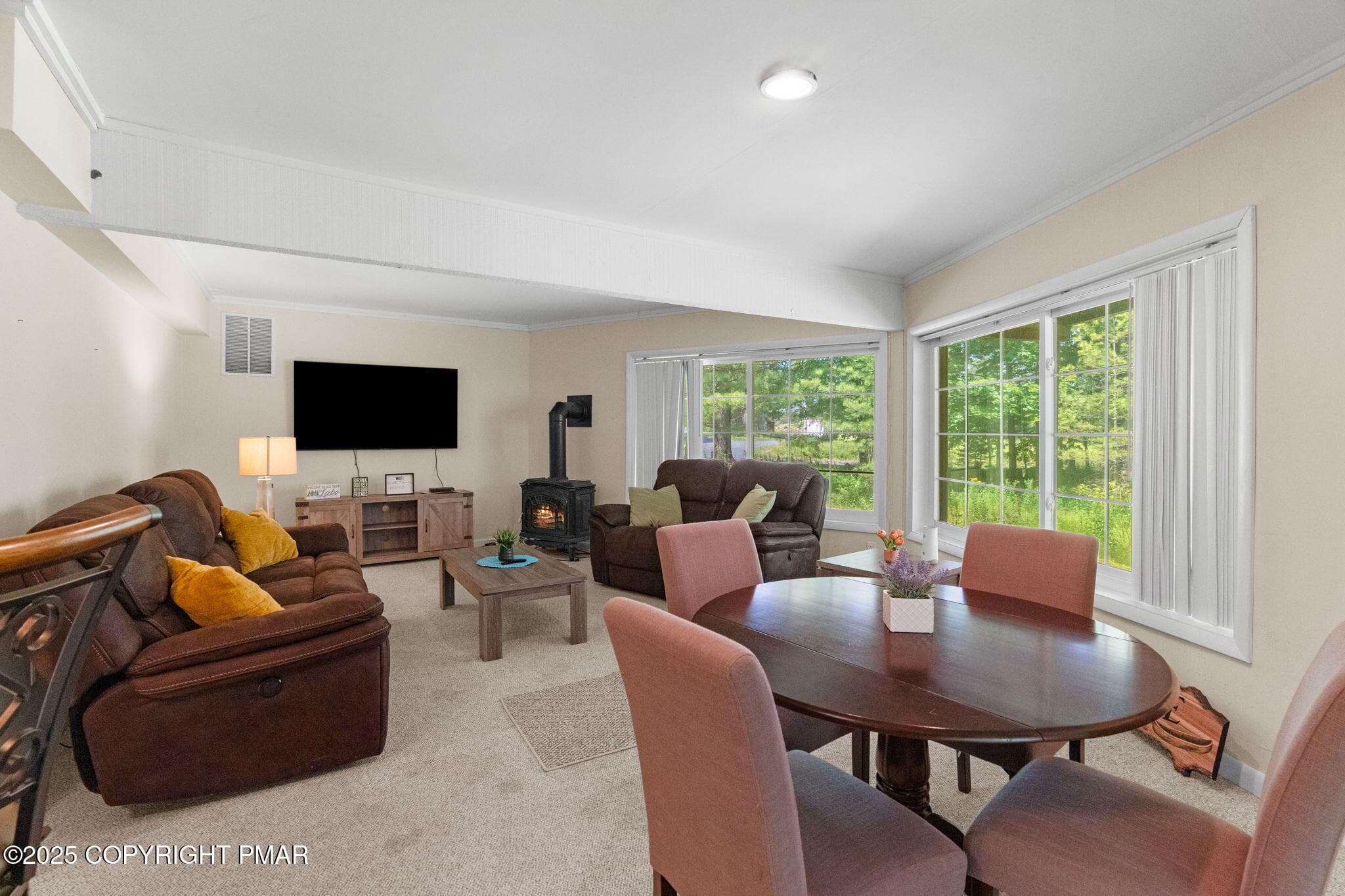 Lower Unit Living /Dining Area - 336 Sir Bradford Road, Pocono Lake, PA 18347, Pocono Lake
