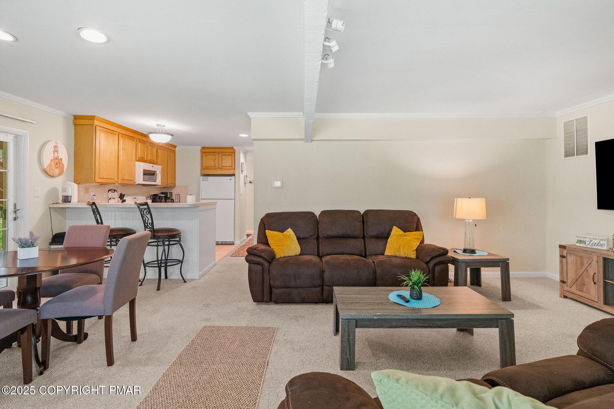 Lower Unit Living /Dining Area - 336 Sir Bradford Road, Pocono Lake, PA 18347, Pocono Lake