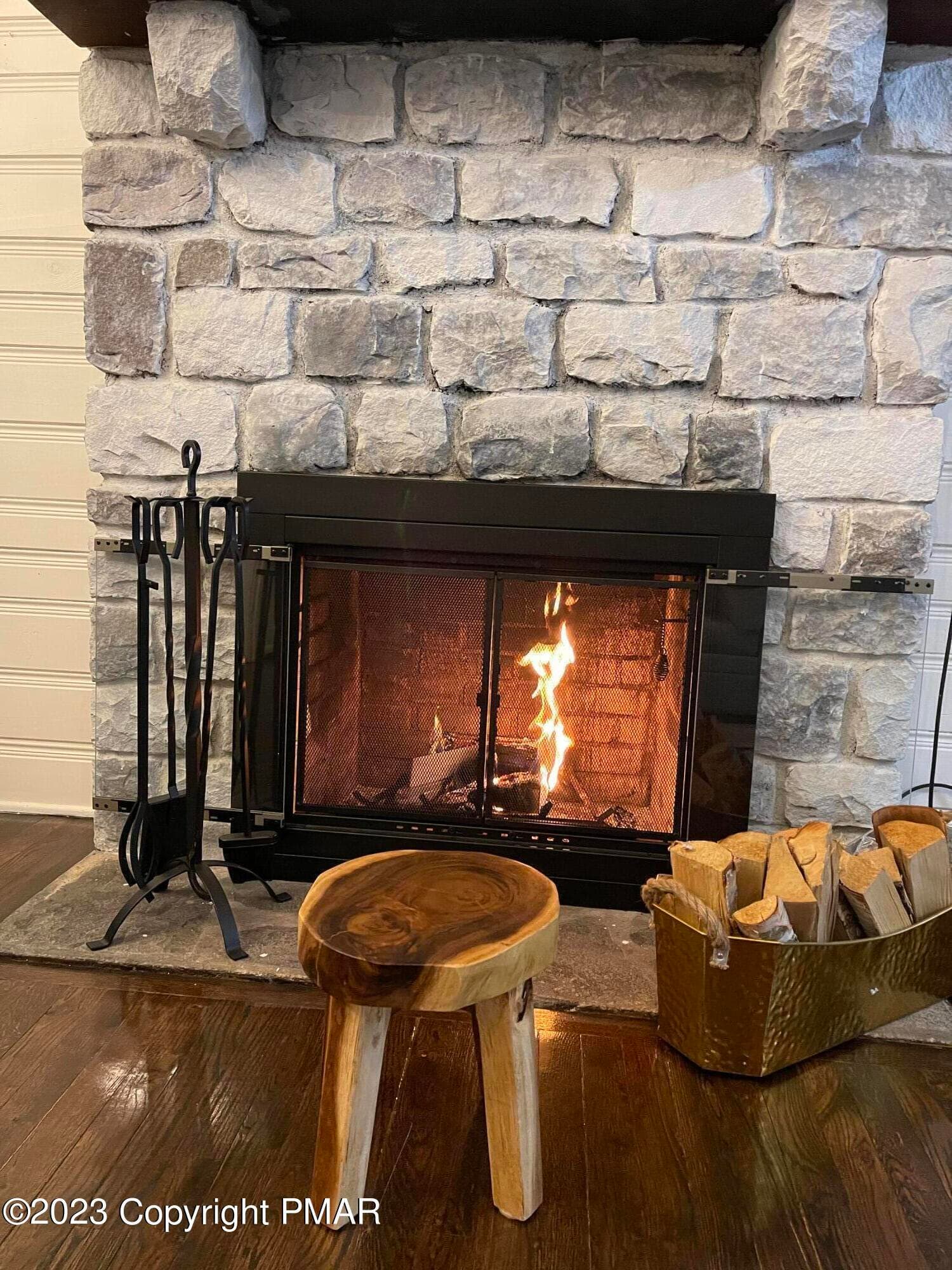 wood burning Fireplace - 24 Split Rock Road, Lake Harmony, PA 18624, Lake Harmony