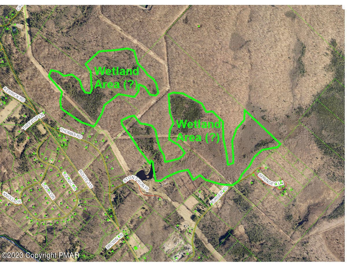 WETLAND MAP - 2176 Stony Run Place, Blakeslee, PA 18610, Blakeslee