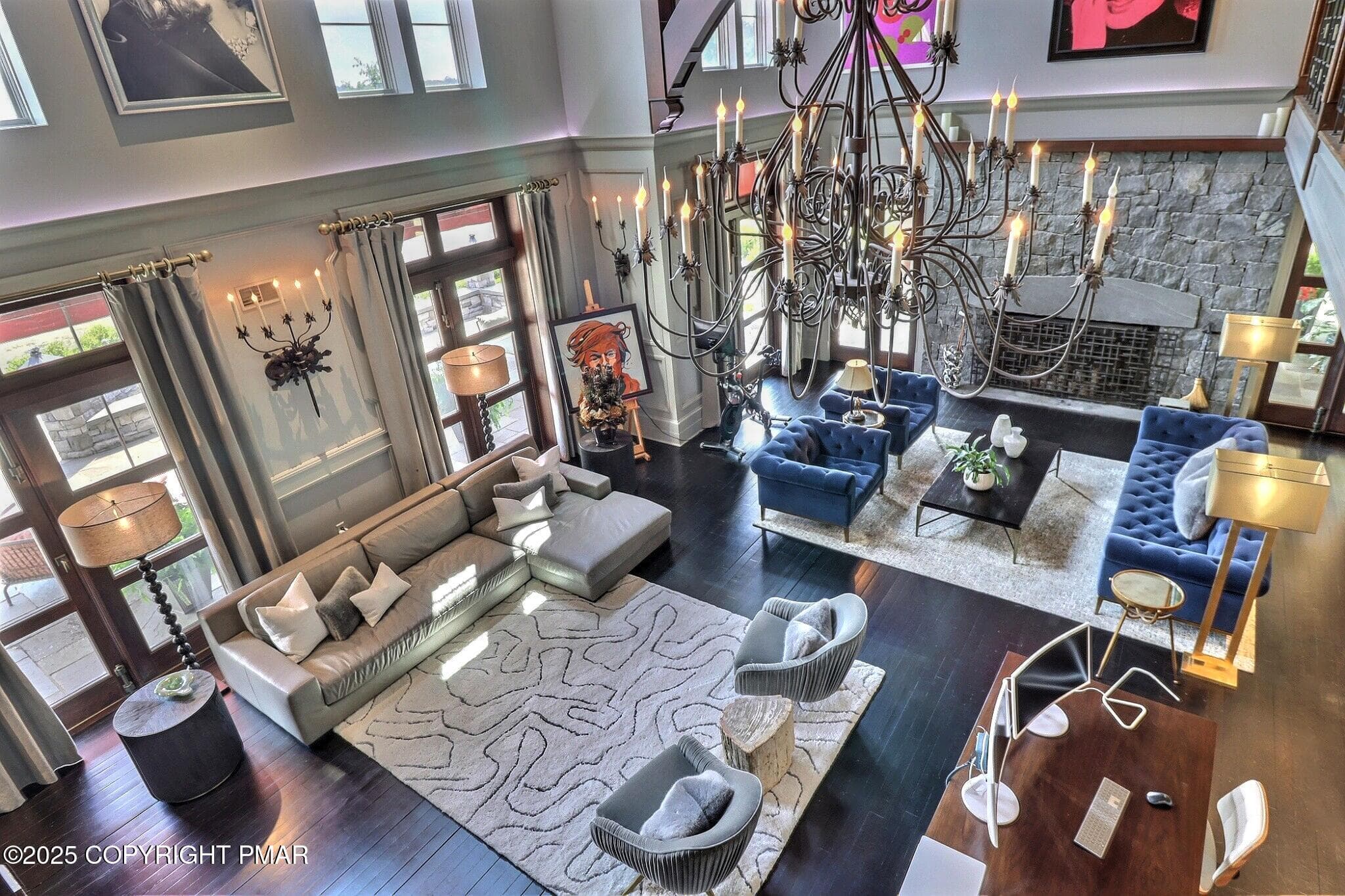View of Family Room from 2nd Floor - 1212 Burger Hollow Road, Effort, PA 18330, Effort