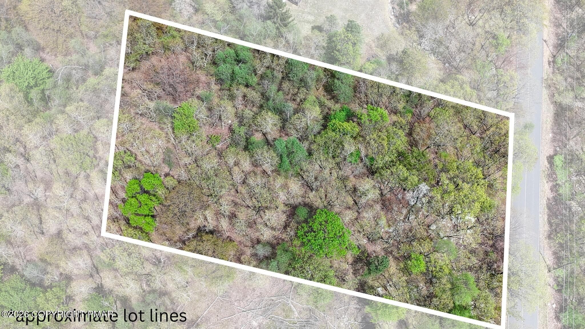 Aerial View/Approximate Lot Lines - Lot 325 Blairwood Lane, Albrightsville, PA 18210, Albrightsville