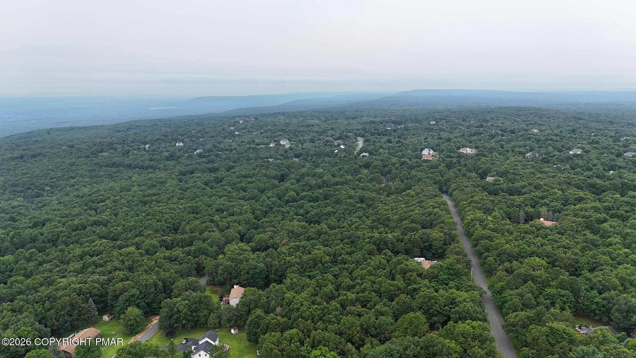Summer Aerial Mountain View - Lot 325 Blairwood Lane, Albrightsville, PA 18210, Albrightsville