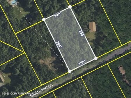 Lot Lines/Dimensions - Lot 325 Blairwood Lane, Albrightsville, PA 18210, Albrightsville