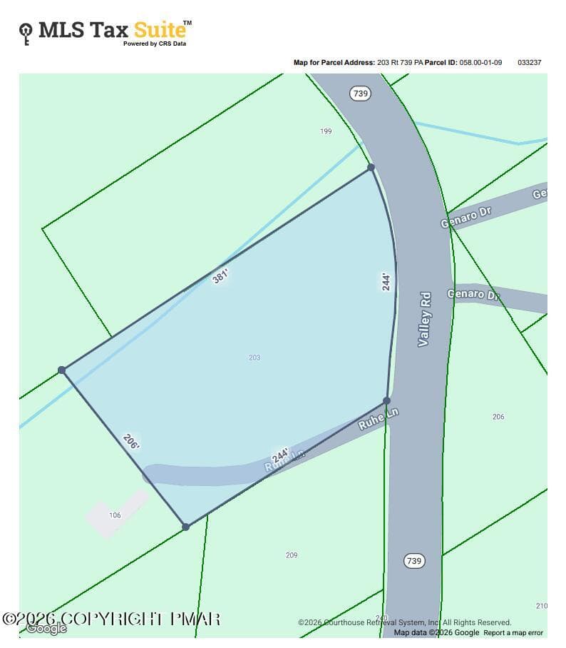 CRS MAP 1 - 203 PA-739, Hawley, PA 18428, Hawley