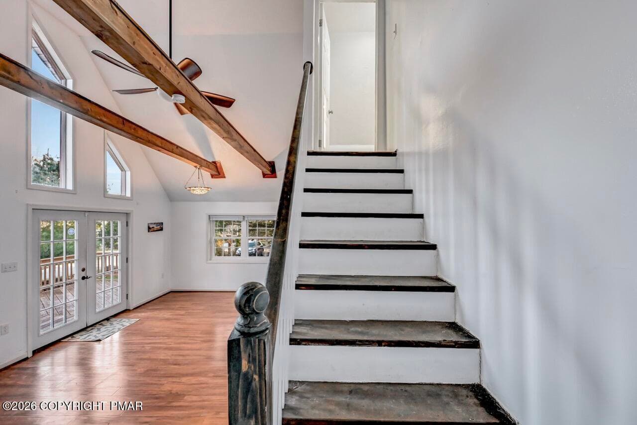 Stairs to Upper Level - 7550 Eagle Rock Drive, Tobyhanna, PA 18466, Tobyhanna