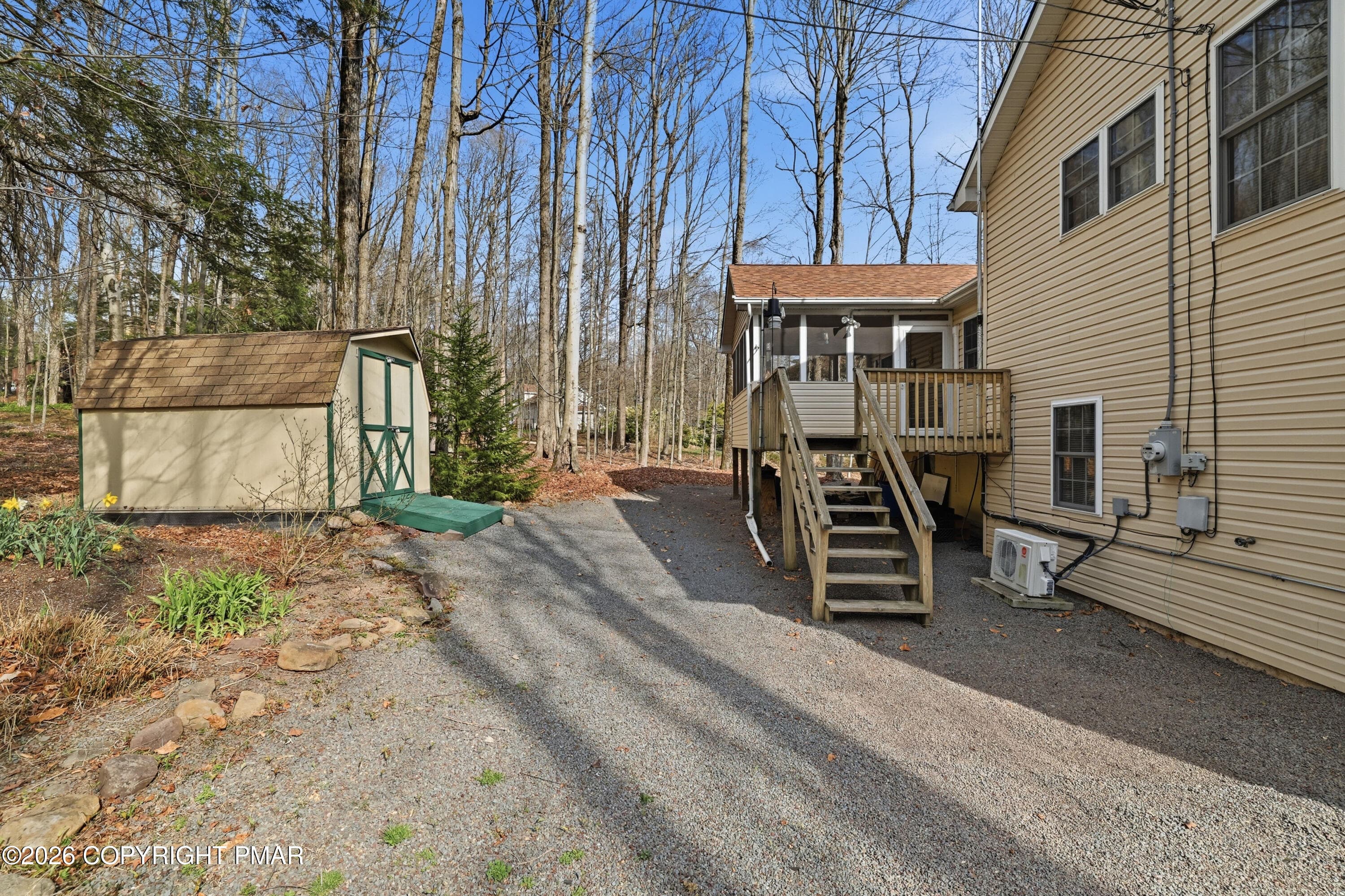 Back deck, Screened porch, and shed - 104 Merriment Lane, Blakeslee, PA 18610, Blakeslee