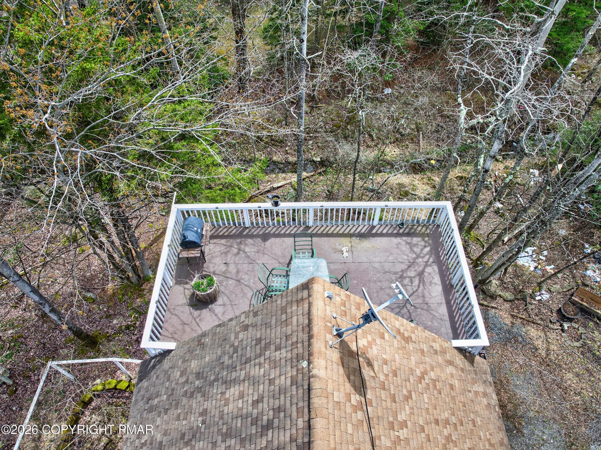 Aerial Roofop Deck - 6520 Runnymeade Lane, Tobyhanna, PA 18466