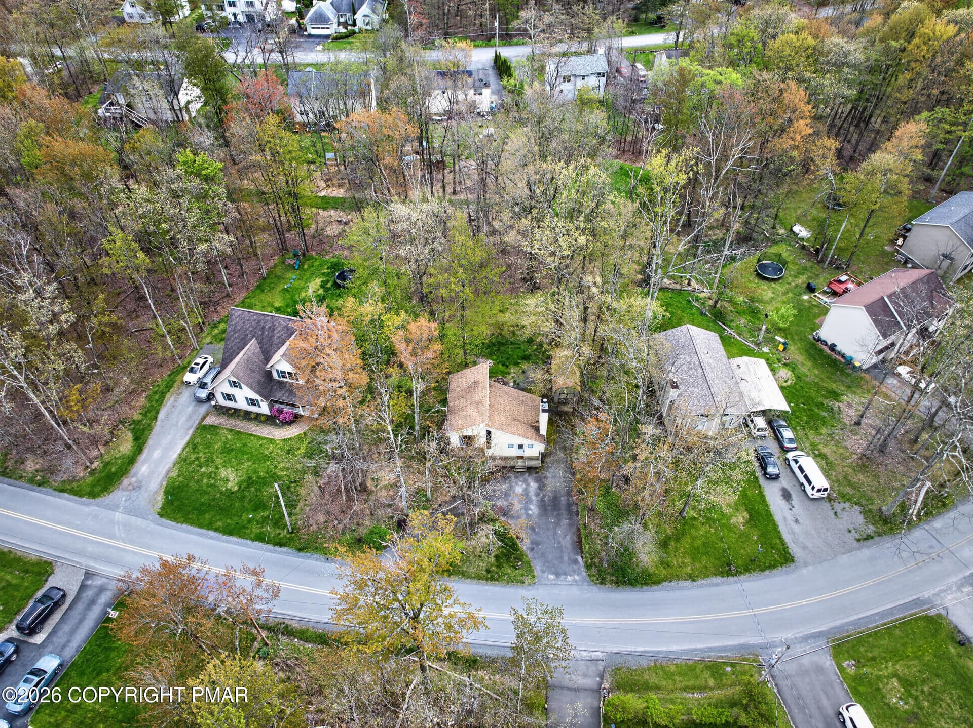 Aerial View - 3152 Hamlet Drive, Tobyhanna, PA 18466