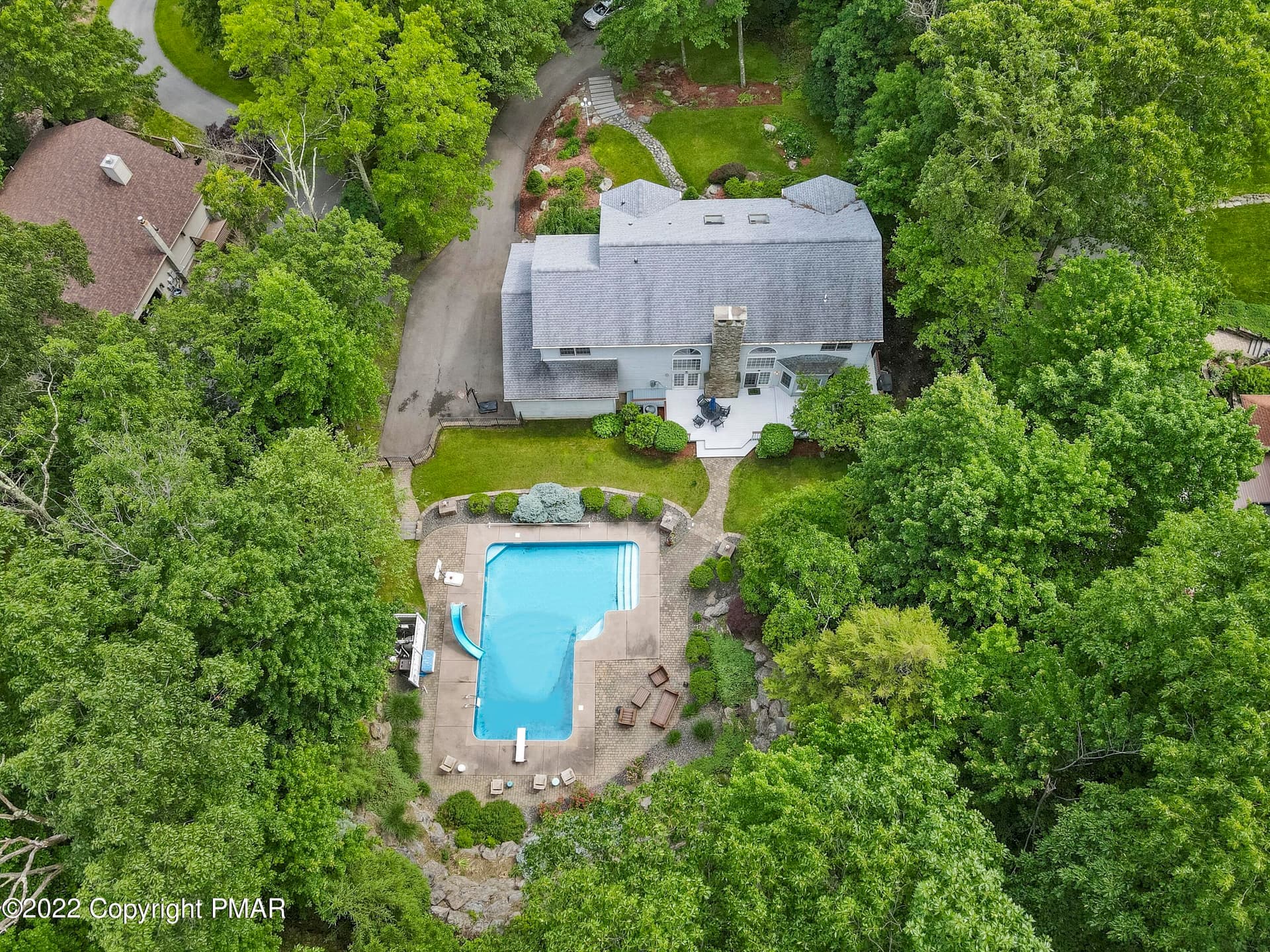 Aerial view - 3358 Mountain View Drive, Tannersville, PA 18372