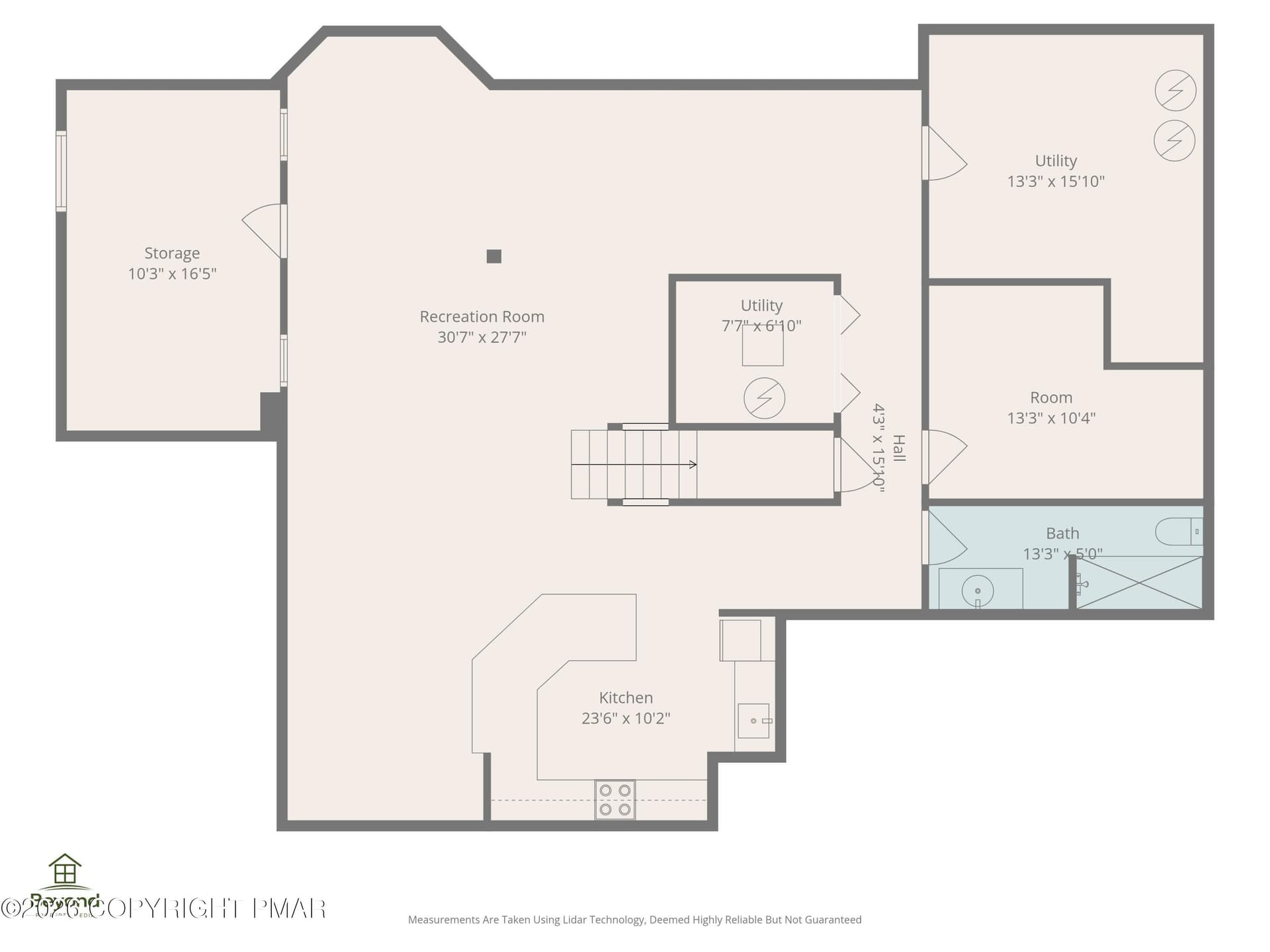 Basement floor plan - 1323 Crossing Lane, Stroudsburg, PA 18360