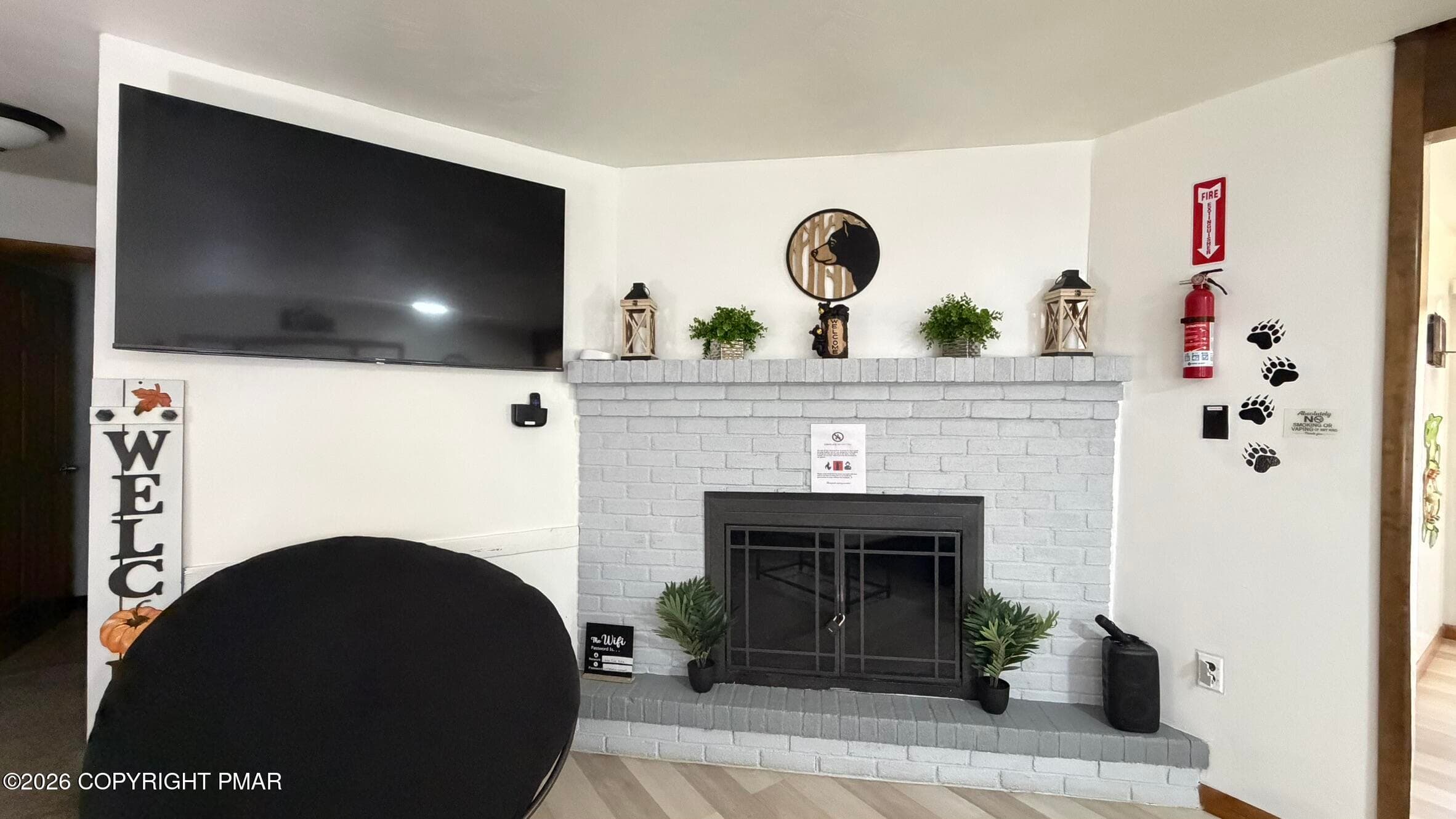 Living Room Fireplace - 8415 Porcupine Drive, Tobyhanna, PA 18466, Tobyhanna