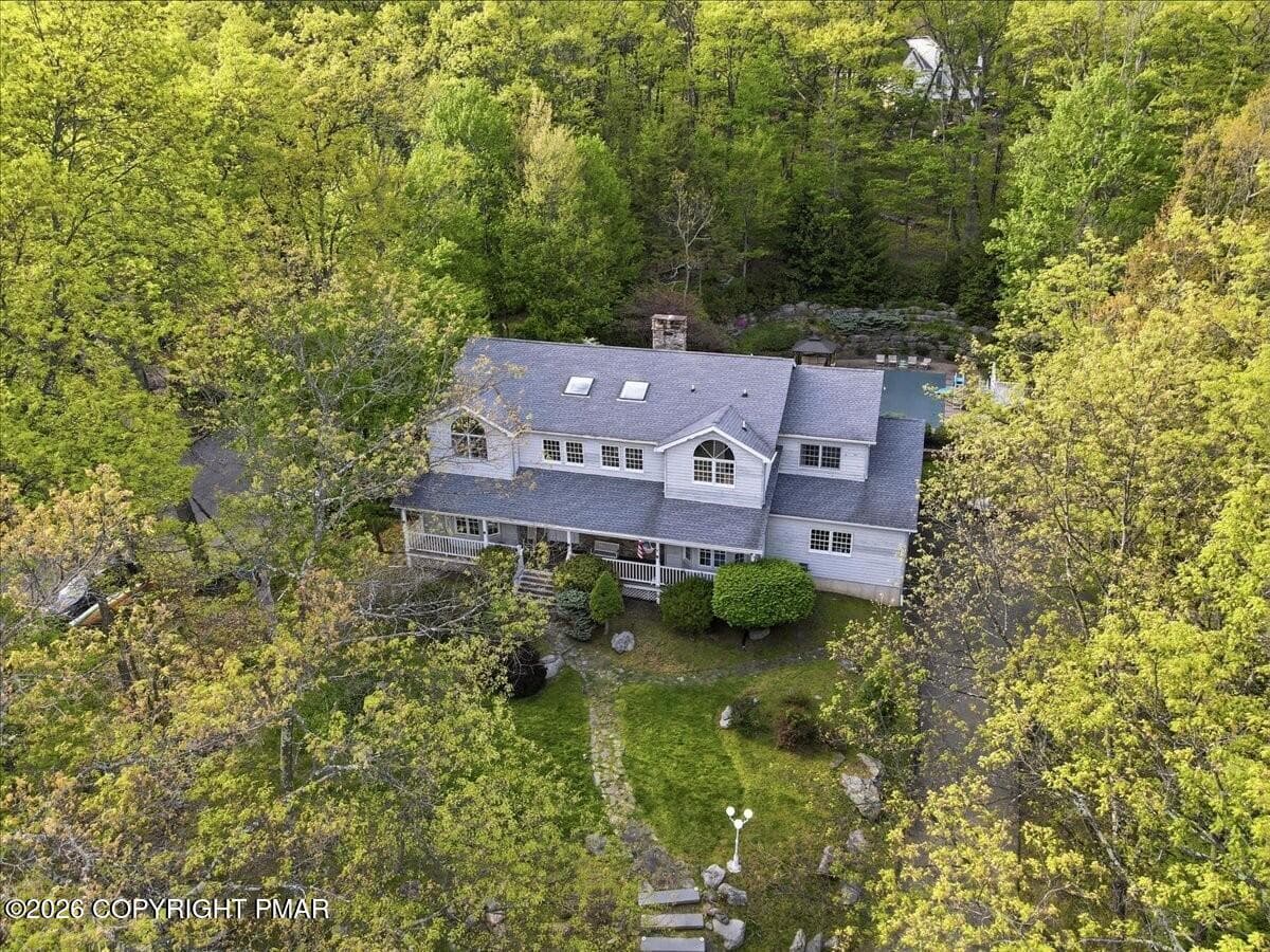 Aerial view - 3358 Mountain View Drive, Tannersville, PA 18372