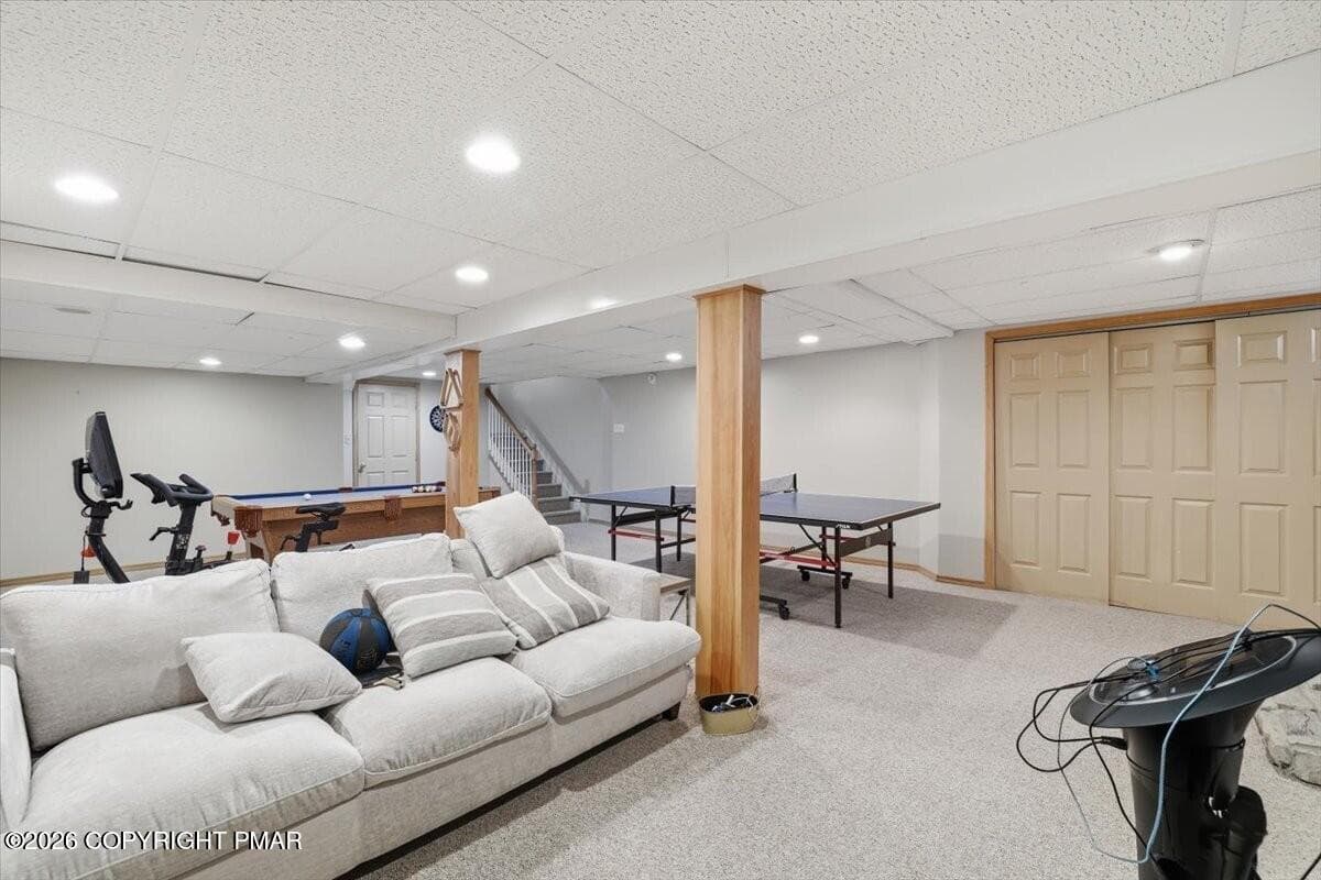 Basement Recreation Room - 3358 Mountain View Drive, Tannersville, PA 18372