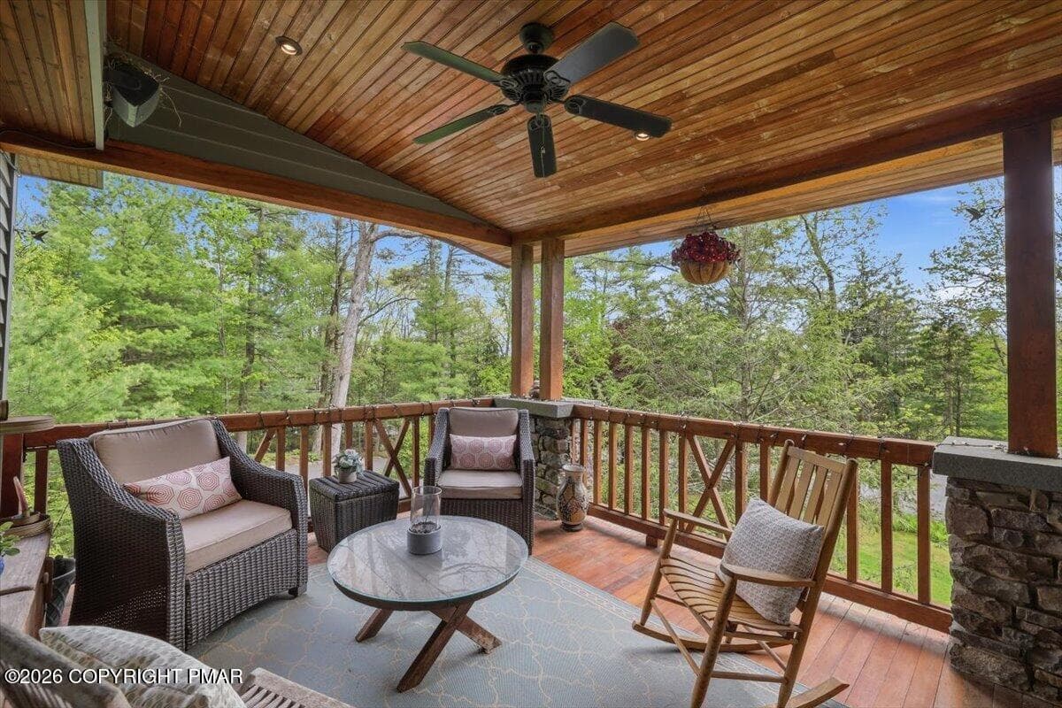 Porch - 223 Huckleberry Lane, Buck Hill Falls, PA 18323, Buck Hill Falls