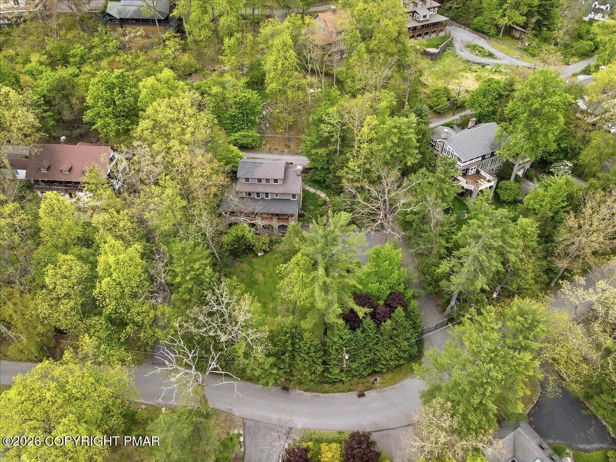 Aerial view - 223 Huckleberry Lane, Buck Hill Falls, PA 18323, Buck Hill Falls