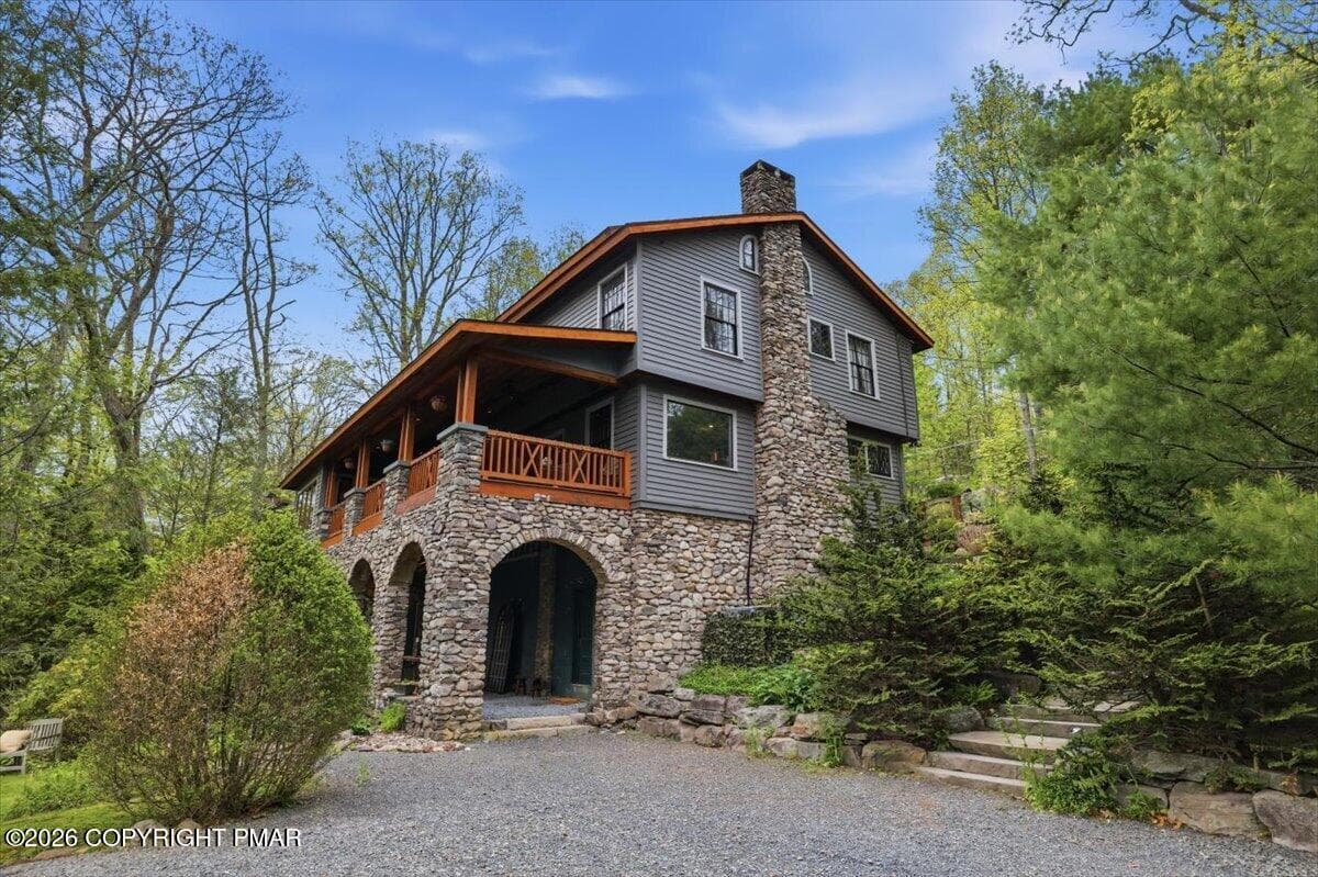 Side view - 223 Huckleberry Lane, Buck Hill Falls, PA 18323, Buck Hill Falls