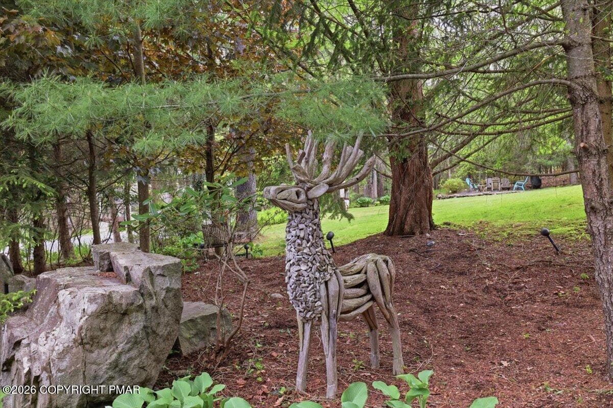 Garden sculpture - 223 Huckleberry Lane, Buck Hill Falls, PA 18323, Buck Hill Falls