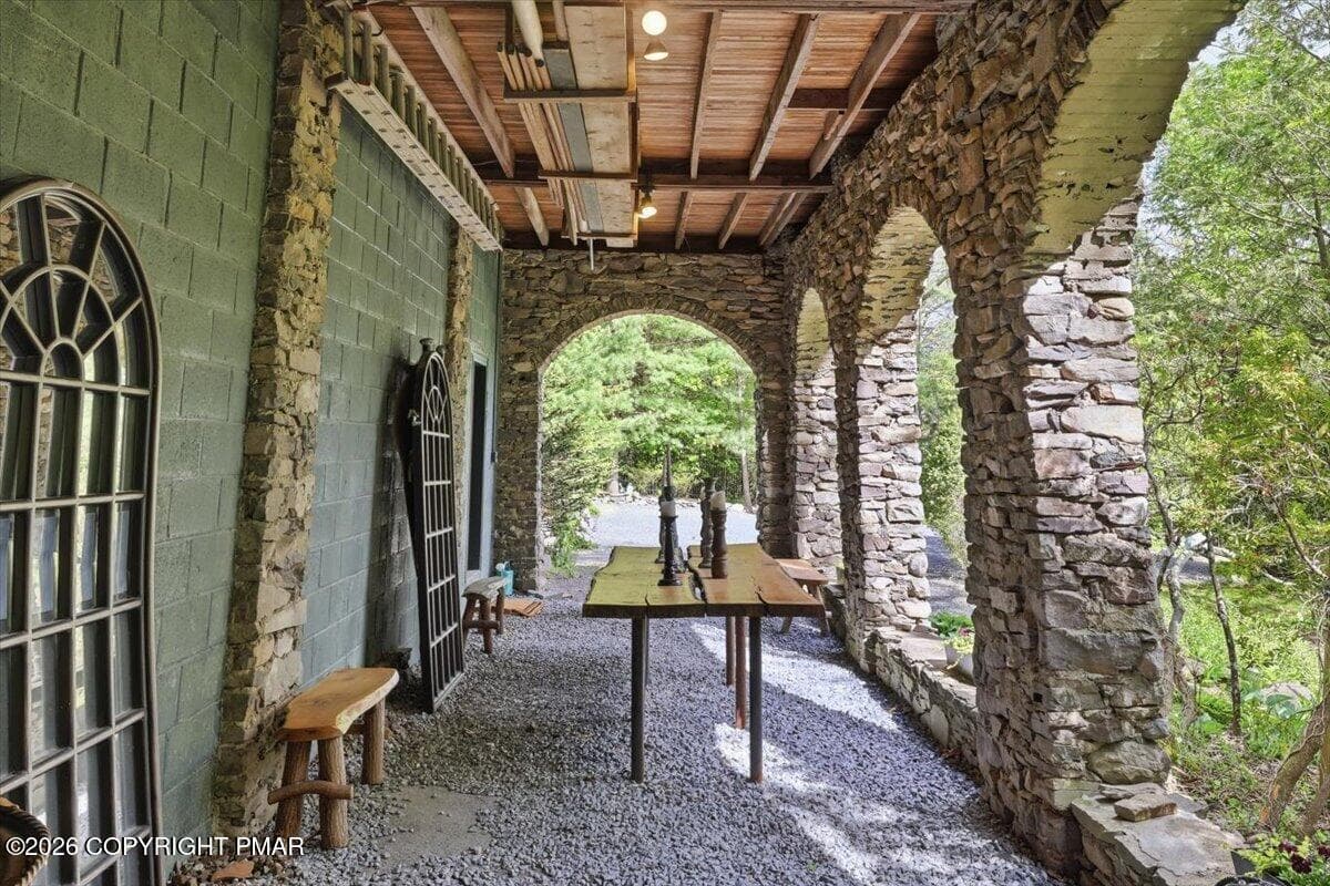 Breezeway - 223 Huckleberry Lane, Buck Hill Falls, PA 18323, Buck Hill Falls