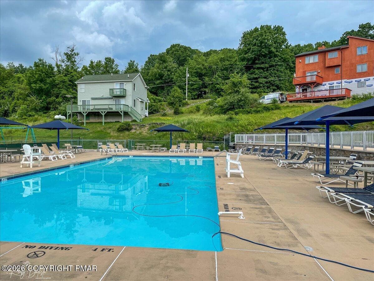Mill Pond outdoor pool 2nd view - 5873 Decker Road, Bushkill, PA 18324, Bushkill