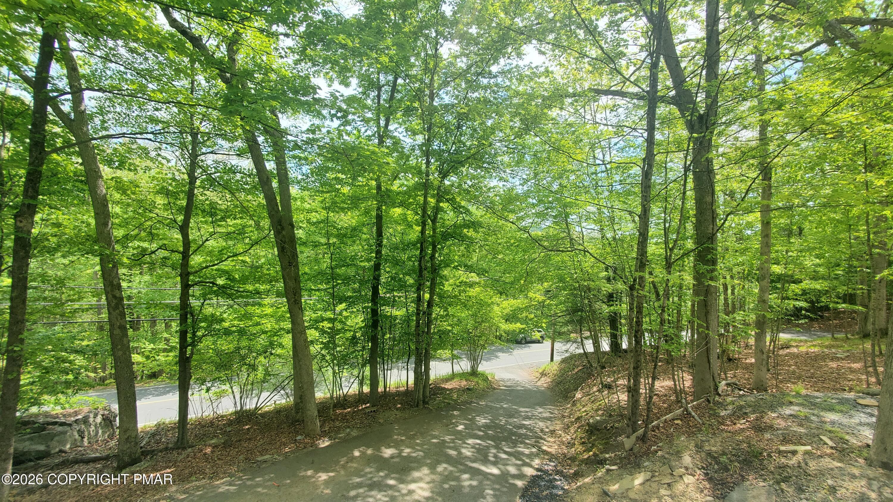 Wooded view from deck - 5873 Decker Road, Bushkill, PA 18324, Bushkill