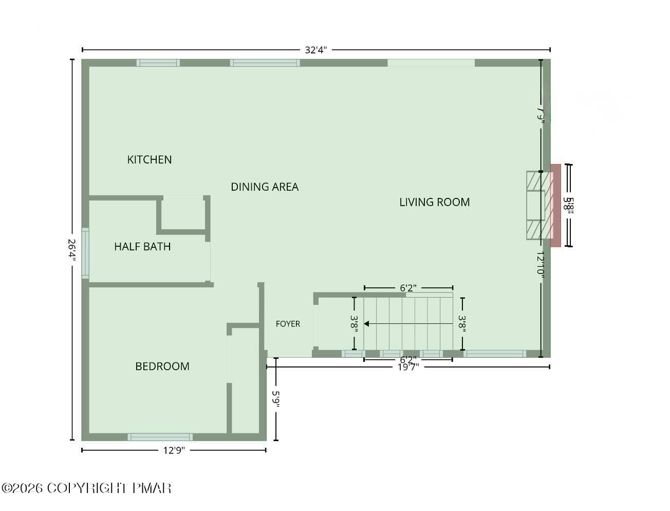 Floor plan-first floor - 1010 Ojibwa Trail, Gouldsboro, PA 18424, Gouldsboro