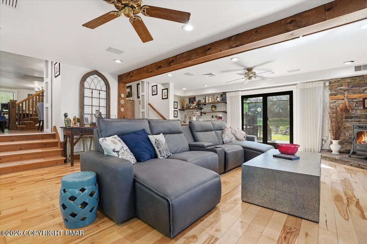 LIVING ROOM TO DECK - 299 Brick Church Road, Saylorsburg, PA 18353, Saylorsburg