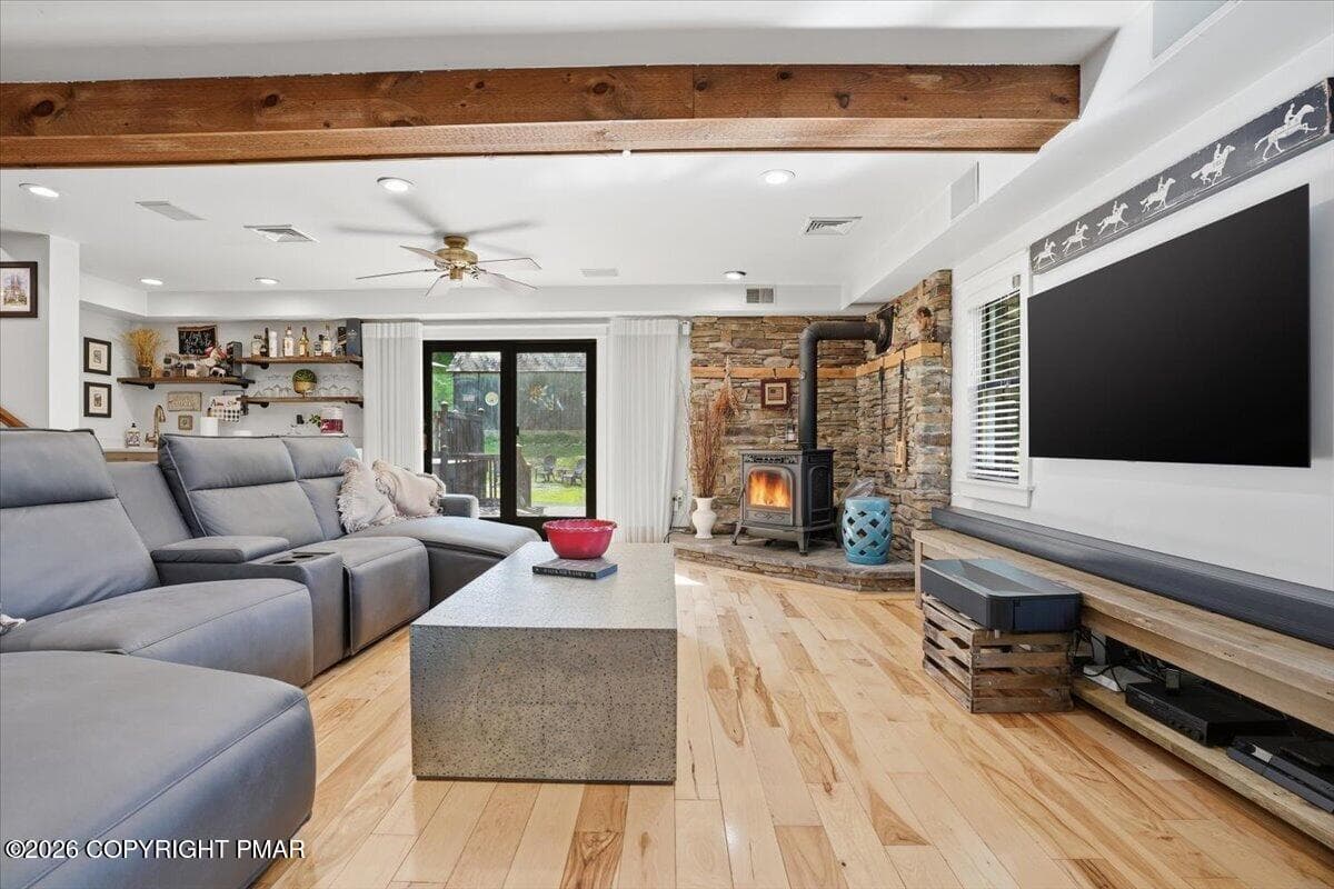 LIVING ROOM TO DECK - 299 Brick Church Road, Saylorsburg, PA 18353, Saylorsburg
