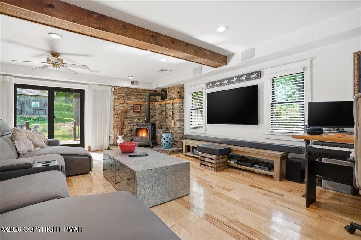 LIVING ROOM TO DECK - 299 Brick Church Road, Saylorsburg, PA 18353, Saylorsburg