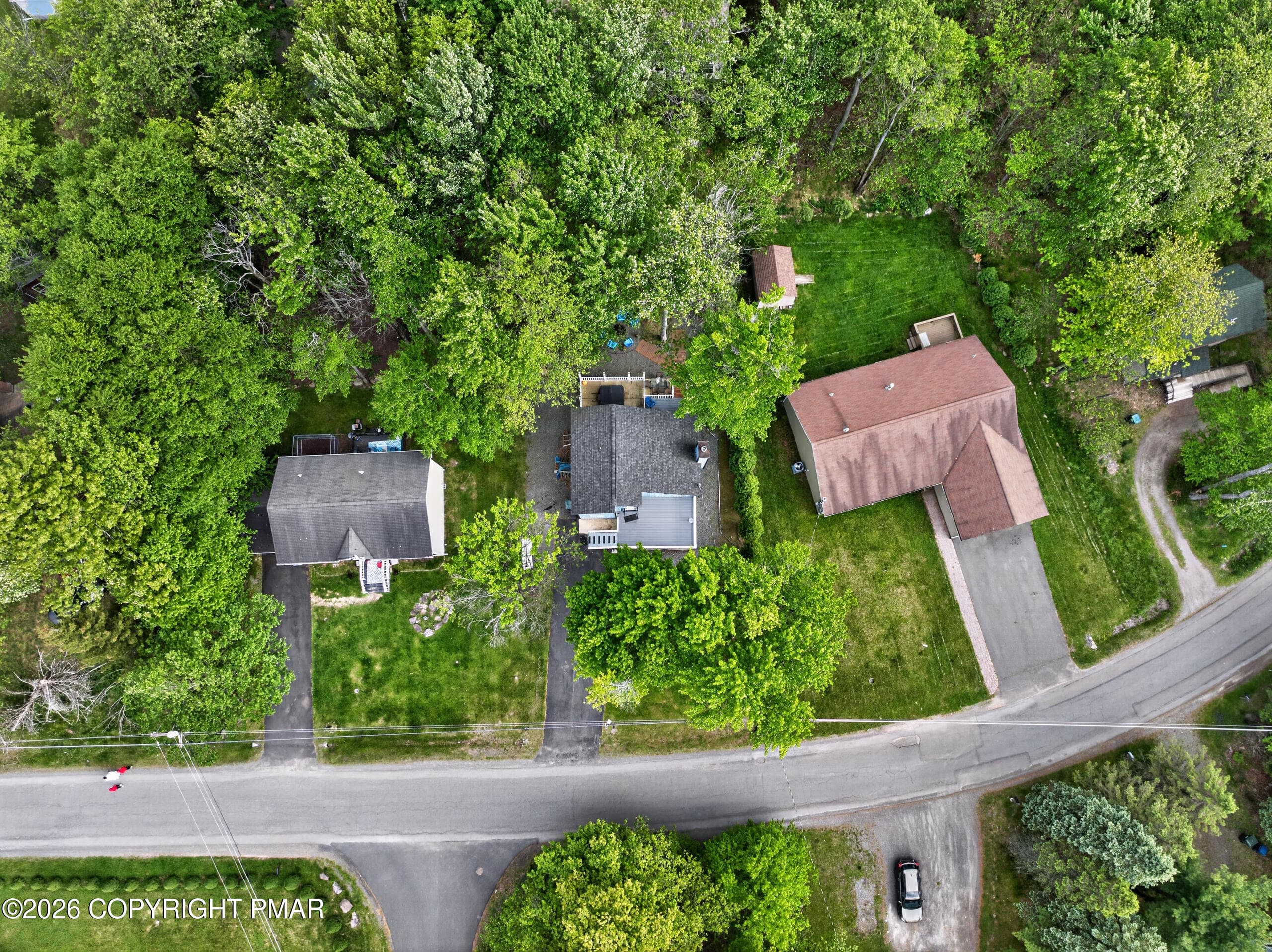 Aerial Parcel View - 3335 Woodland Drive, Tobyhanna, PA 18466, Tobyhanna