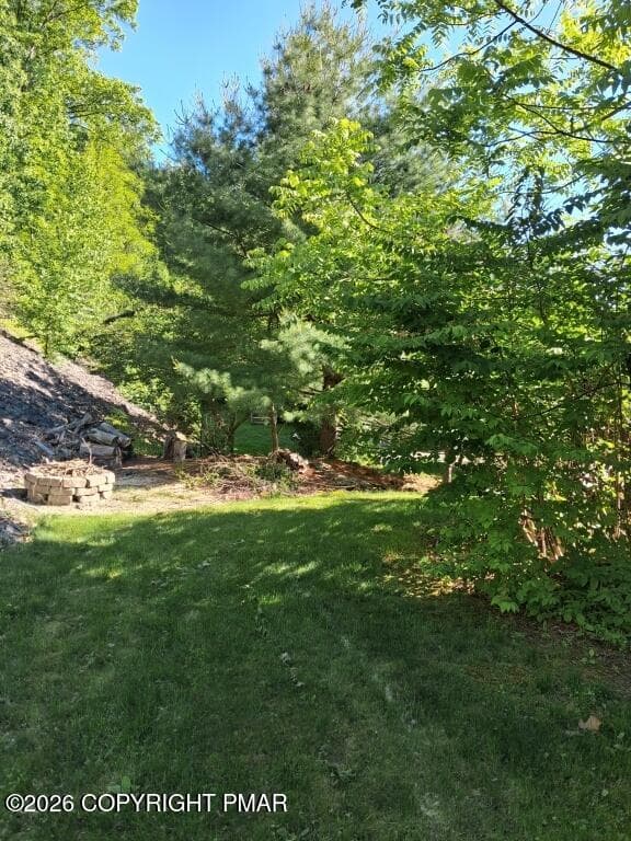 33-Back Lawn with Fire Pit - 396 Shawnee Valley Drive, East Stroudsburg, PA 18302, East Stroudsburg