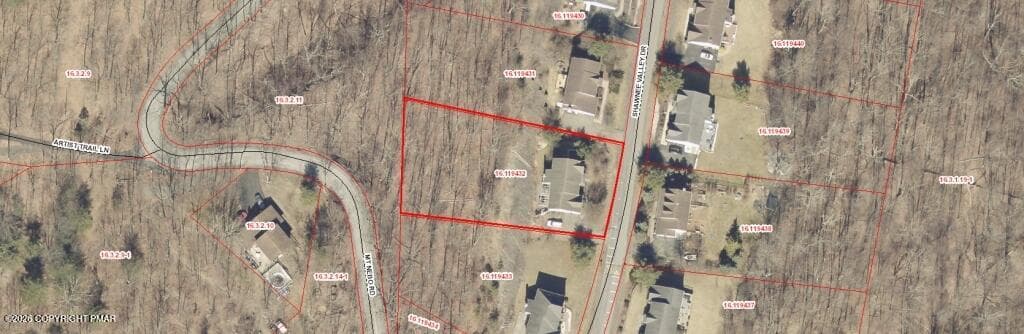 36-Lot Lines- Aerial = .7 acres - 396 Shawnee Valley Drive, East Stroudsburg, PA 18302, East Stroudsburg