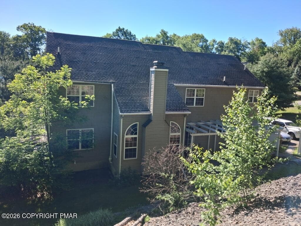41-Rear Elevation from Woods - 396 Shawnee Valley Drive, East Stroudsburg, PA 18302, East Stroudsburg