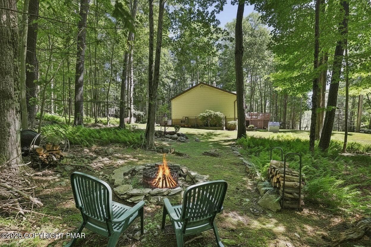 Firepit - 137 Outer Drive, Pocono Lake, PA 18347, Pocono Lake