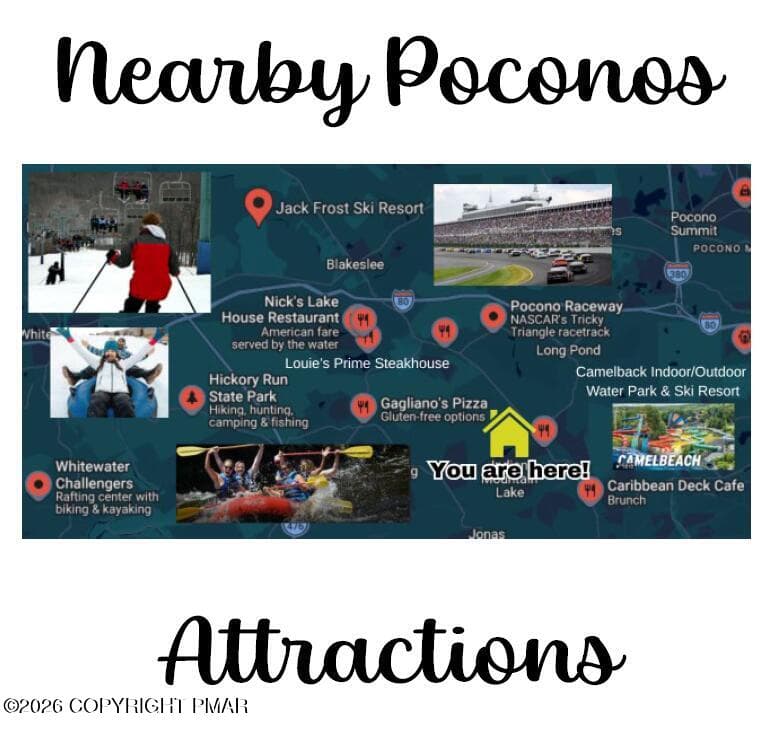 Nearby Poconos Attractions - 95 Vista Drive, Albrightsville, PA 18210, Albrightsville