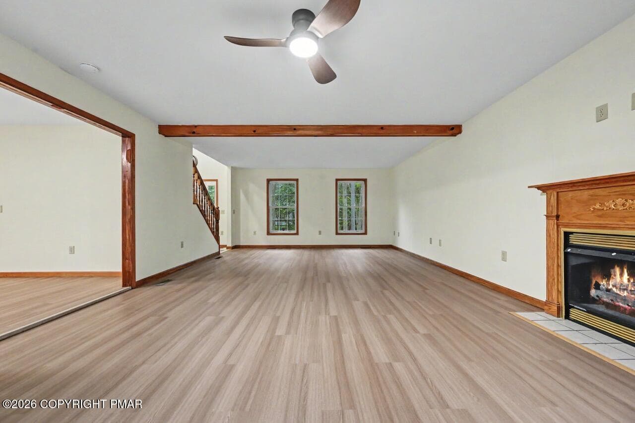 Living Room To Open Kitchen Area - 564 Cayuga Drive, Tobyhanna, PA 18466