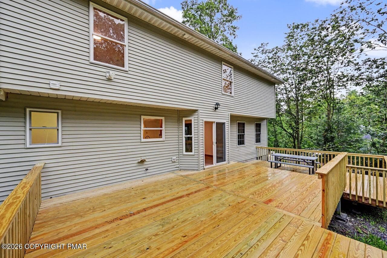 Expansive Wooden Deck - 564 Cayuga Drive, Tobyhanna, PA 18466