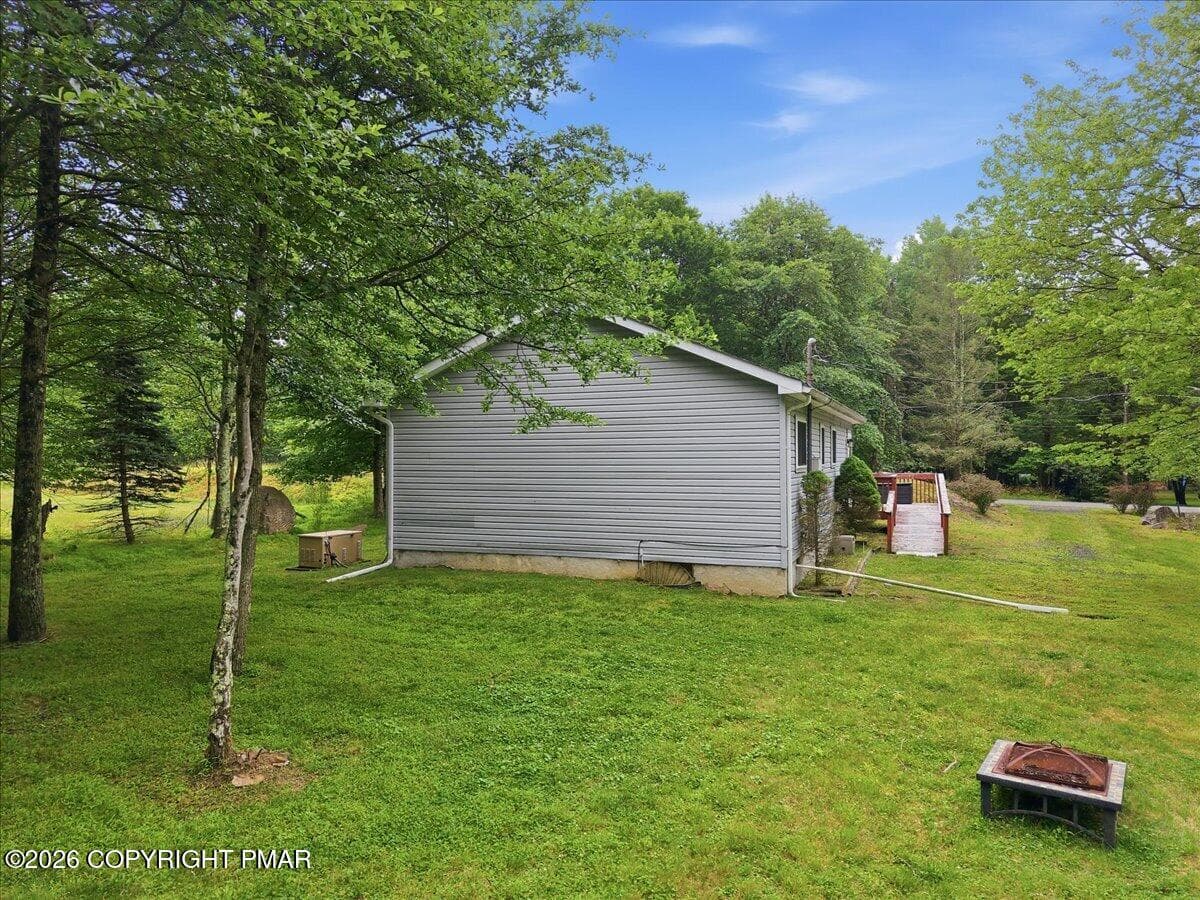 Rear of Home with Whole house Generator - 10 Lenape Trail, Albrightsville, PA 18210, Albrightsville
