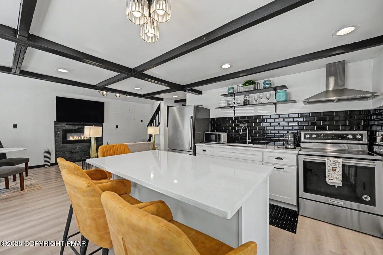 Abundant Cabinetry w/ Range Hood - 1717 Rolling Hills Drive, Tobyhanna, PA 18466, Tobyhanna