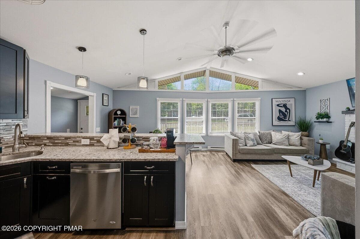 Kitchen/ Living Room - 1739 Rolling Hills Drive, Tobyhanna, PA 18466