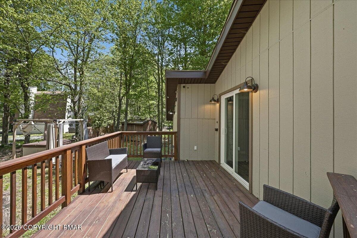 Back Deck - 1739 Rolling Hills Drive, Tobyhanna, PA 18466, Tobyhanna