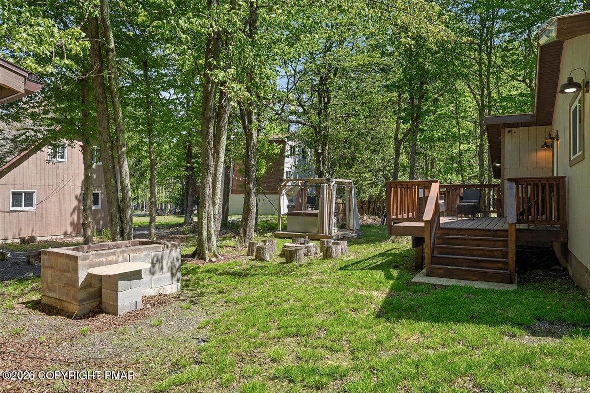 Back Yard - 1739 Rolling Hills Drive, Tobyhanna, PA 18466