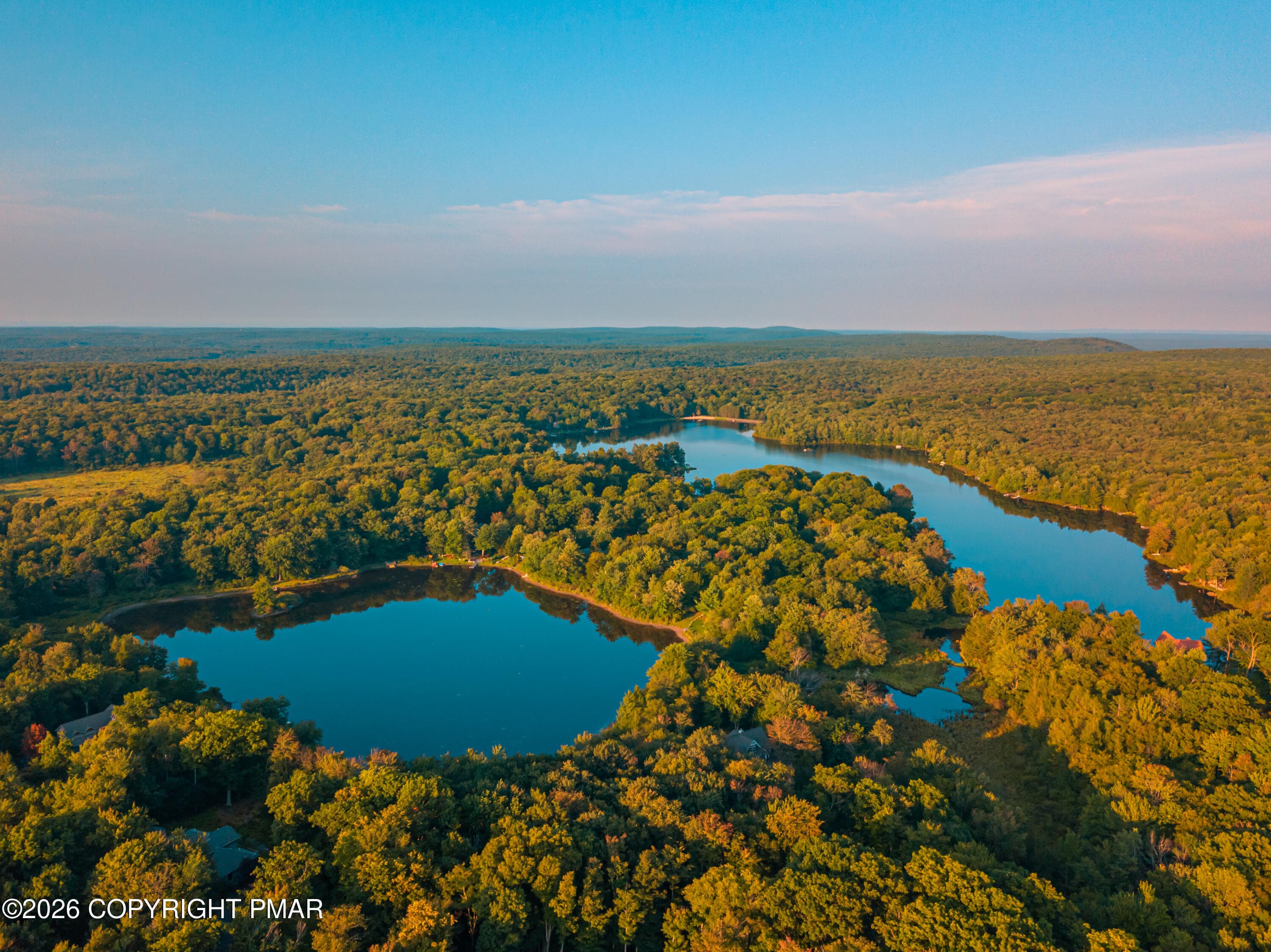 Aerial Lake View - Lot 23R Lakewood Court, Canadensis, PA 18325, Canadensis